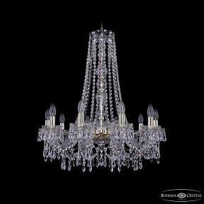Подвесная люстра Bohemia Ivele Crystal 1403 золото арт. 1403/10/240/h-76 G