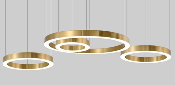 Подвесной светильник Imperiumloft Light Ring Horizontal золото арт. 40.1454-50