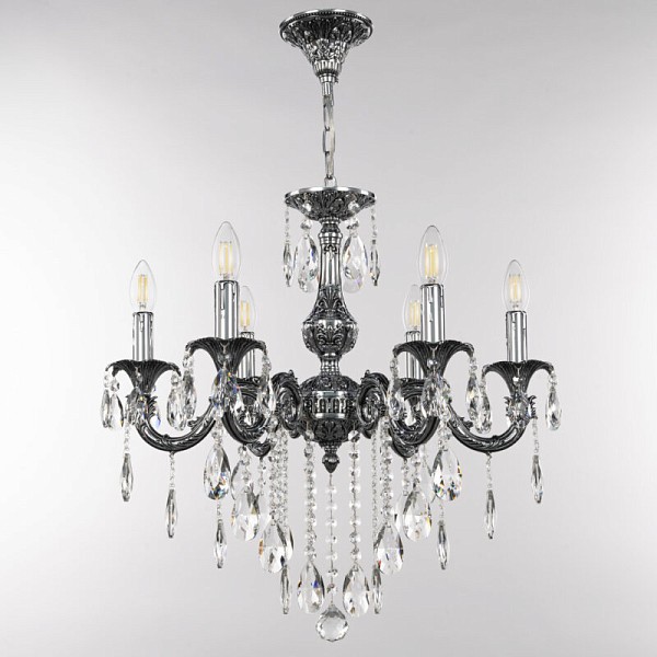 Подвесная люстра Bohemia Ivele Crystal AL7901 никель арт. AL79101/6/175 B NB
