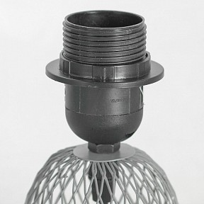 Настольная лампа декоративная Lussole Lattice серый арт. GRLSP-0562