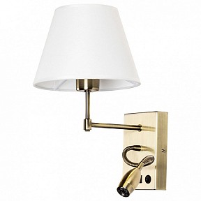 Бра с подсветкой Arte Lamp Elba бронза арт. A2581AP-2AB