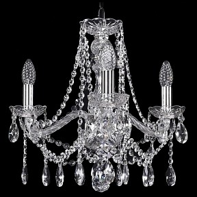 Подвесная люстра Bohemia Ivele Crystal 1413 металл арт. 1413/3/165/Ni