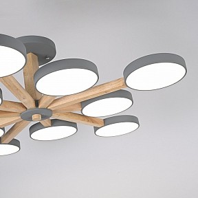 Люстра на штанге Imperiumloft TURNA Gray серый арт. TURNA-B01