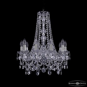 Подвесная люстра Bohemia Ivele Crystal 1411 никель арт. 1411/10/160/h-64 Ni