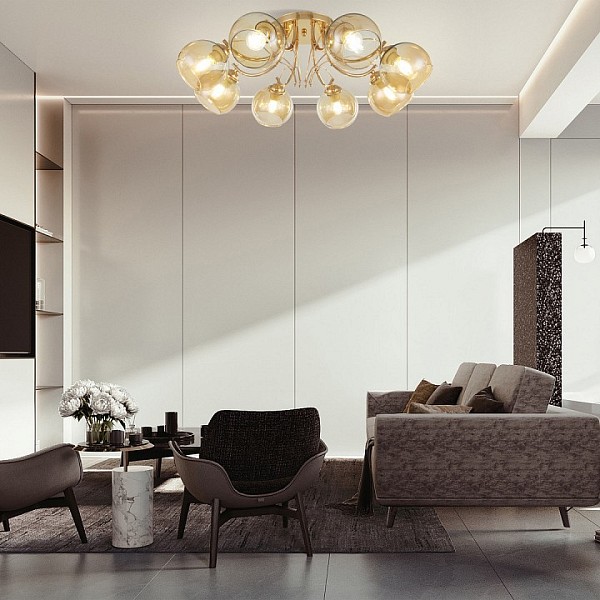 Потолочная люстра Arte Milano Napoli-0566 золото арт. 330566/8 FGD