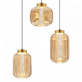 Подвесной светильник Imex PLC-7077 бронза арт. PLC-7077-500-3P-AMBER