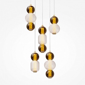 Подвесная люстра Maytoni Drop желтый арт. MOD273PL-L80G3K