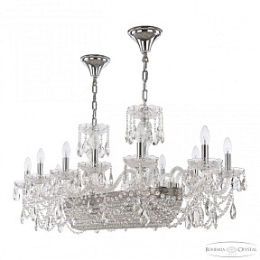 Подвесная люстра Bohemia Ivele Crystal 1453 никель арт. 1453/12/195/800 Ni