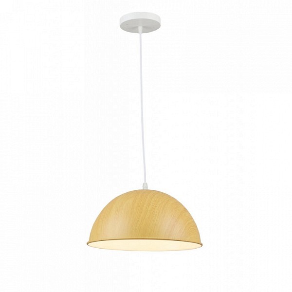 Подвесной светильник Imex MD.5659 белый арт. MD.5659-1-P-WT+WOOD