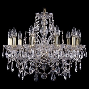 Подвесная люстра Bohemia Ivele Crystal 1411 золото арт. 1411/10/195/G