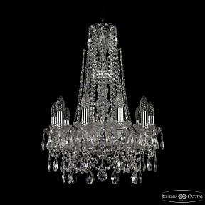 Подвесная люстра Bohemia Ivele Crystal 1411 никель арт. 1411/10/141/XL-66 Ni