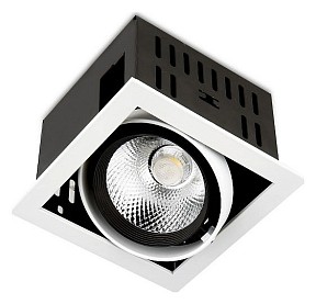 Встраиваемый светильник Ambrella Light Cardano белый арт. T811 BK/CH 12W 4200K