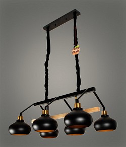 Подвесная люстра Alfa-Light F4124 дерево арт. F4124-05