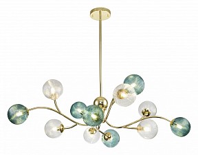 Люстра на штанге Indigo Selva желтый арт. 11032/12R Gold