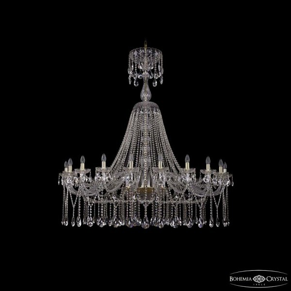 Подвесная люстра Bohemia Ivele Crystal 1413 золото арт. 1413/20/530/XL-158 G
