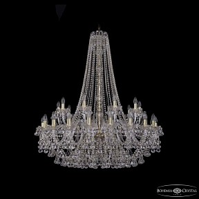 Подвесная люстра Bohemia Ivele Crystal 1409 золото арт. 1409/20+10/400/h-133 G