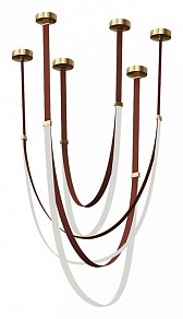 Подвесной светильник Kink Light Лирд коричневый арт. 07689A-150+180+210,04