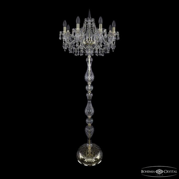Торшер Bohemia Ivele Crystal 1403 золото арт. 1403T1/8/195-160 G