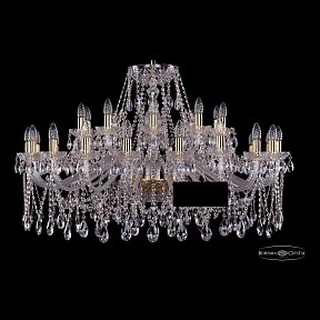 Подвесная люстра Bohemia Ivele Crystal 1413 золото арт. 1413/20+10/400/G