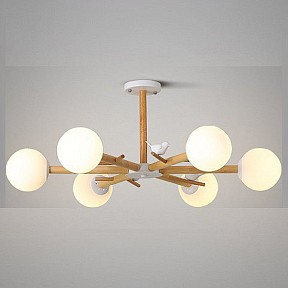 Люстра на штанге Imperiumloft Finch белый арт. FINCH01