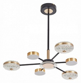 Люстра на штанге Arte Milano Ferrara-72069 золото арт. 272069/6 BK/GD