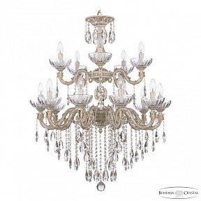 Подвесная люстра Bohemia Ivele Crystal AL7901 белый арт. AL79101/10+5/250/2D B WMG P Clear/M-1H