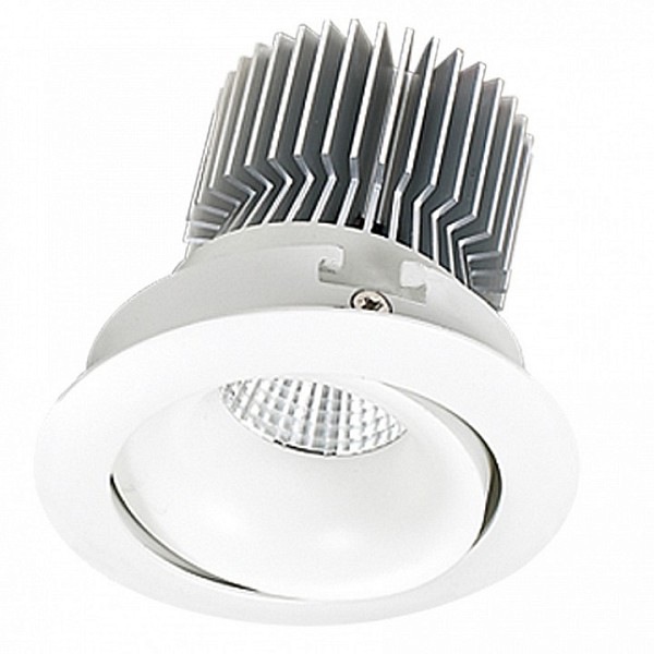 Встраиваемый светильник Ideal Lux Rio белый арт. RIO 777.1-7W-WT