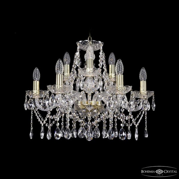 Подвесная люстра Bohemia Ivele Crystal 1413 золото арт. 1413/6+3/200 G