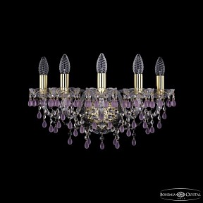 Бра Bohemia Ivele Crystal 1410 золото арт. 1410B/5/160 G V7010