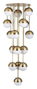 Люстра на штанге Imperiumloft Italian Globe Cedar Moss латунь арт. 40.1670.СH.20.RU