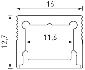 Профиль DesignLed LS металл арт. 00-00010363
