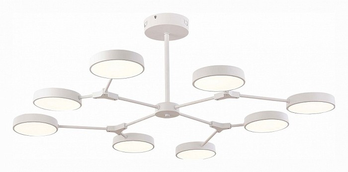 Люстра на штанге EVOLUCE Monta белый арт. SLE6003-502-08
