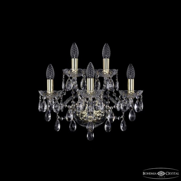 Бра Bohemia Ivele Crystal 1415 золото арт. 1415B/3+2/165 G