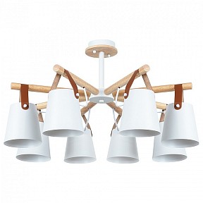 Люстра на штанге Arte Lamp Thomas белый арт. A7032PL-8WH