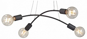 Подвесная люстра Vitaluce V4989 черный арт. V4989-1/4S