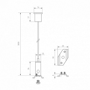 Подвес для трека Arlight MAG-25 серый арт. 033252