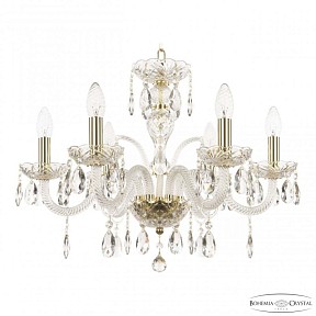 Подвесная люстра Bohemia Ivele Crystal 118 золото арт. 118/6/195 G