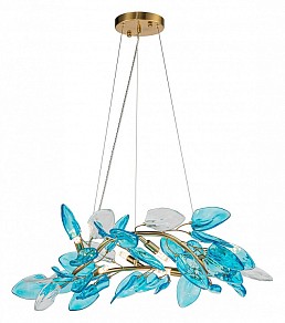 Подвесная люстра Indigo Olivo коричневый арт. 11043/6P Blue