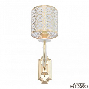 Бра Arte Milano Florentia-1237 белый арт. 301237/1W Wh/Gd