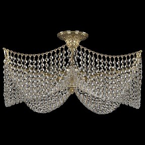 Светильник на штанге Bohemia Ivele Crystal 7717 золото арт. 77171/60/6 G