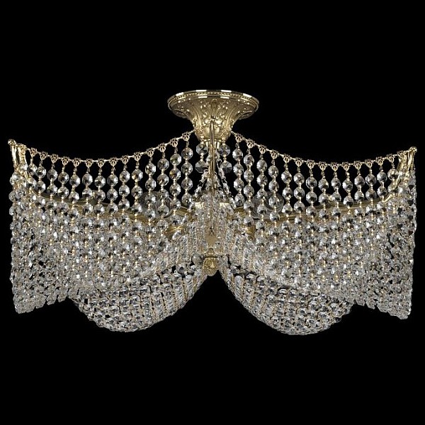Светильник на штанге Bohemia Ivele Crystal 7717 золото арт. 77171/60/6 G