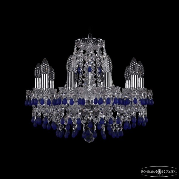 Подвесная люстра Bohemia Ivele Crystal 1410 никель арт. 1410/10/160 Ni V3001