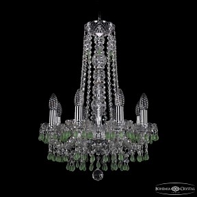 Подвесная люстра Bohemia Ivele Crystal 1410 никель арт. 1410/8/141/h-60 Ni V5001