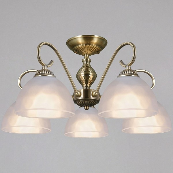 Люстра на штанге ILLUMICO  бронза арт. IL0894-5CSQ-26 AB ELITE