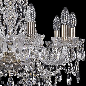 Подвесная люстра Bohemia Ivele Crystal 1411 золото арт. 1411/10/195/Pa