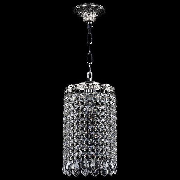 Подвесной светильник Bohemia Ivele Crystal 1920 металл арт. 19201/15IV Ni Leafs