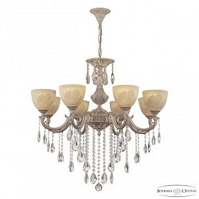 Подвесная люстра Bohemia Ivele Crystal AL7801 белый арт. AL78101/8/250 B WMN P1 U Angel