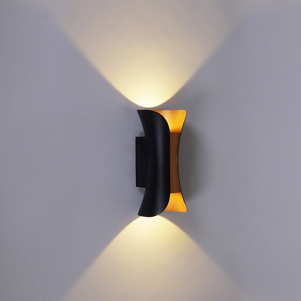 Накладной светильник Reluce  черный арт. 86852-9.2-002KT LED2*5W BK+GD