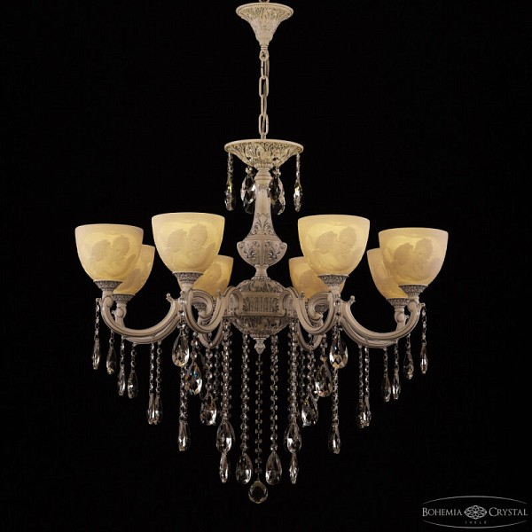 Подвесная люстра Bohemia Ivele Crystal AL7801 белый арт. AL78101/8/250 B WMN P1 U Angel