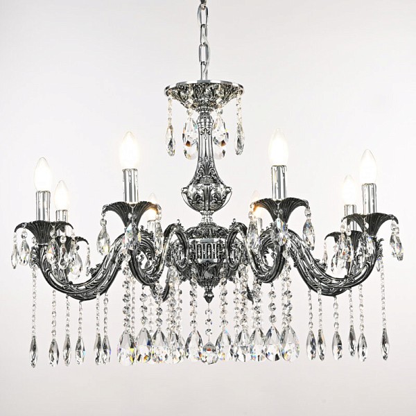 Подвесная люстра Bohemia Ivele Crystal AL7901 никель арт. AL79101/8/250 A NB